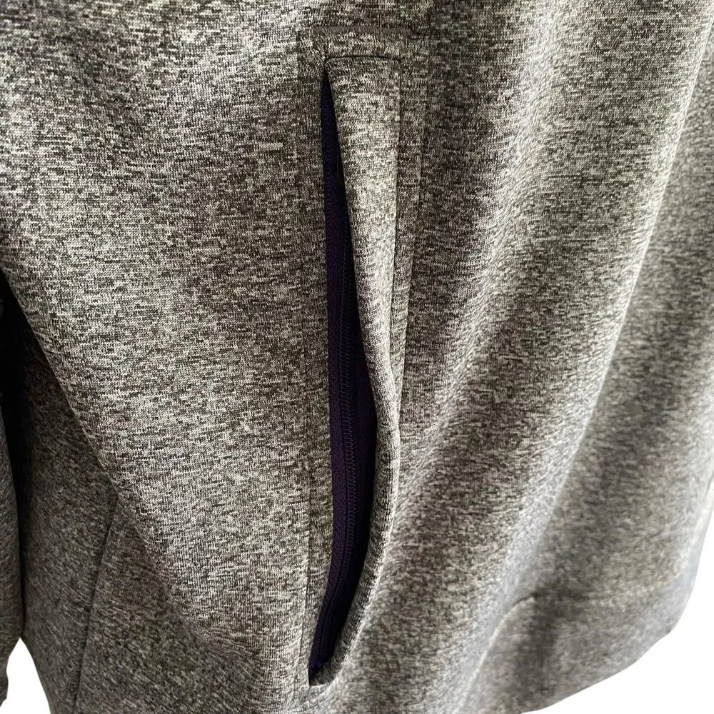LSU Tigers Hoodie Mens Medium Gray NCAA Football Knights Apparel Sweatshirt - Picture 5 of 9